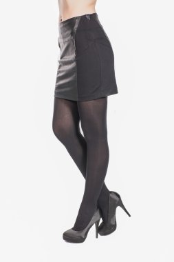 Kısa siyah kız etek 