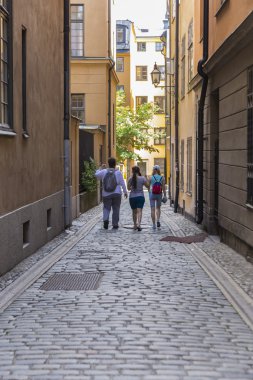 Eski Avrupa şehrinin caddesi