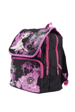Okul siyah ve pembe sırt çantası