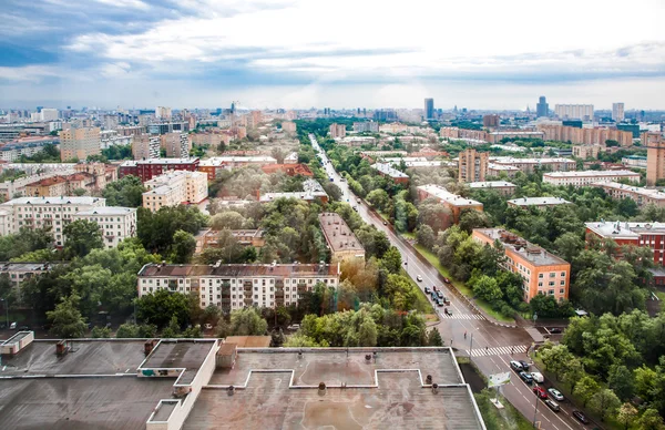 Kentsel peyzaj çatıdan görüntülemek