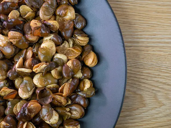 Snacks Broad Beans Gebratene Bohnen Image Für Den Lebensmittelgehalt — Stockfoto