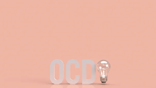 o c d or obsessive compulsive disorder  for health and medical content 3d rendering