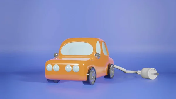 Автомобіль Електричний Вилка Візуалізації Вмісту Автомобіля — стокове фото