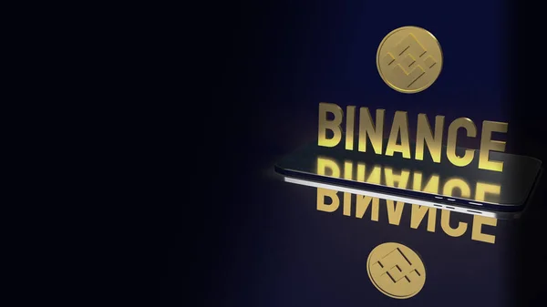 Bnb Moneta Cripto Valuta Binance Cryptocurrency Business Concept Renderin — Foto Stock