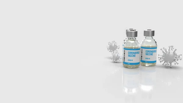 Вакцина Ковид Вспышки Медицинской Концепции Рендеринг — стоковое фото
