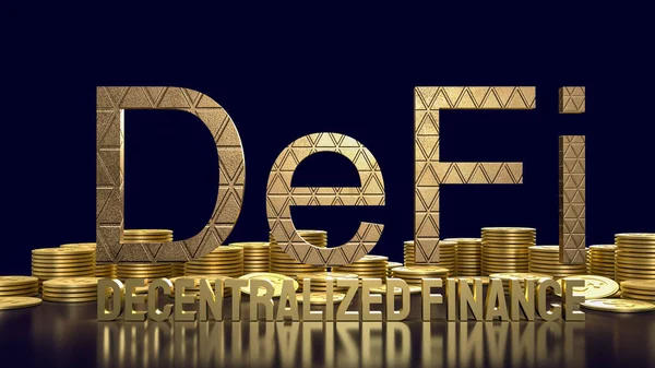 Şifreli para ticareti konsepti 3D işletim için çiftçilik altın sözcüğünü ve altın sikkeleri karalamak