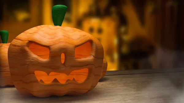 Jack Citrouille Pour Halloween Concept Vacances Rendu — Photo