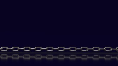 İş için metal zincir veya soyut arkaplan konsepti 3D oluşturma 