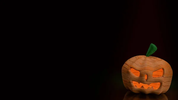 Тыквенный Фонарь Хэллоуина Концепция Рендеринга — стоковое фото