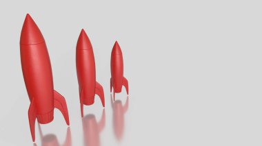 Rocket for Business concept 3d Rendering.