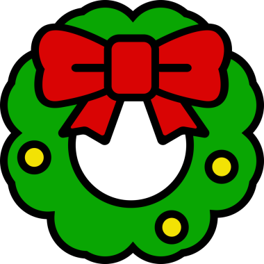 Tatil ya da kutlama konsepti için Noel simgesi.