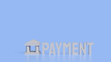 Banka ve İş Ödemeleri konsepti 3d Hazırlama