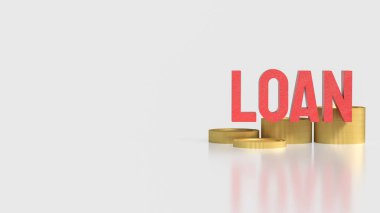 İş Konsepti için kredi ve sikkeler 3d Hazırlama, Finans veya Kazanma konsepti.