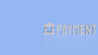 Banka ve İş Ödemeleri konsepti 3d Hazırlama