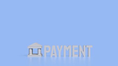 Banka ve İş Ödemeleri konsepti 3d Hazırlama