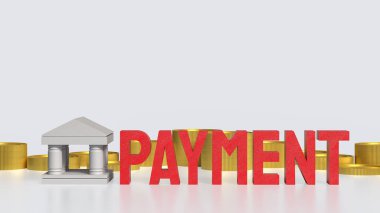 Banka ve İş Ödemeleri konsepti 3d Hazırlama