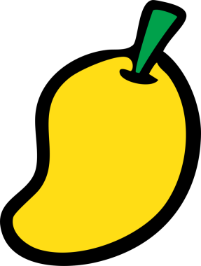 Beyaz zemin üzerine kurulu şirin renkli çizgi film meyve ikonları, eğitim, tasarım veya çocuk klibi kullanımı için elma, muz, çilek ve karpuz gibi çeşitli meyvelerin el çizimleri.