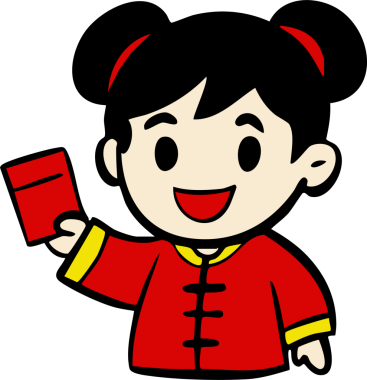 Büyüleyici bir Çin Yeni Yıl Çocuk Karakterleri seti. Geleneksel kıyafetler içinde altın külçeler ve kırmızı zarflar taşıyorlar. Şenlik tasarımları, kutlamalar ve dekorasyonlar için mükemmel.