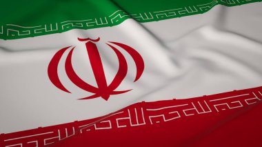 Kuru, çatlak arazi üzerinde dalgalanan İran ulusal bayrağı, kuraklığı, çevresel krizi, ekonomik baskıyı, kaynak kıtlığını, iklim değişikliği etkisini ve İran 'ın karşı karşıya olduğu ulusal güçlükleri simgeliyor