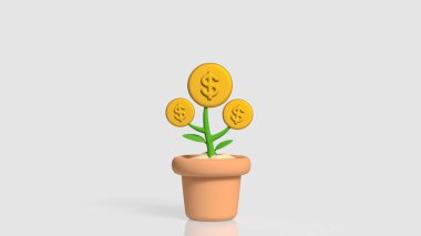 Esrar içinde büyüyen dolar para fabrikası finansal büyüme yatırımını temsil ediyor. Tasarruf tasarrufu pasif gelir ve en düşük arka planda izole zenginlik inşa kavramı.