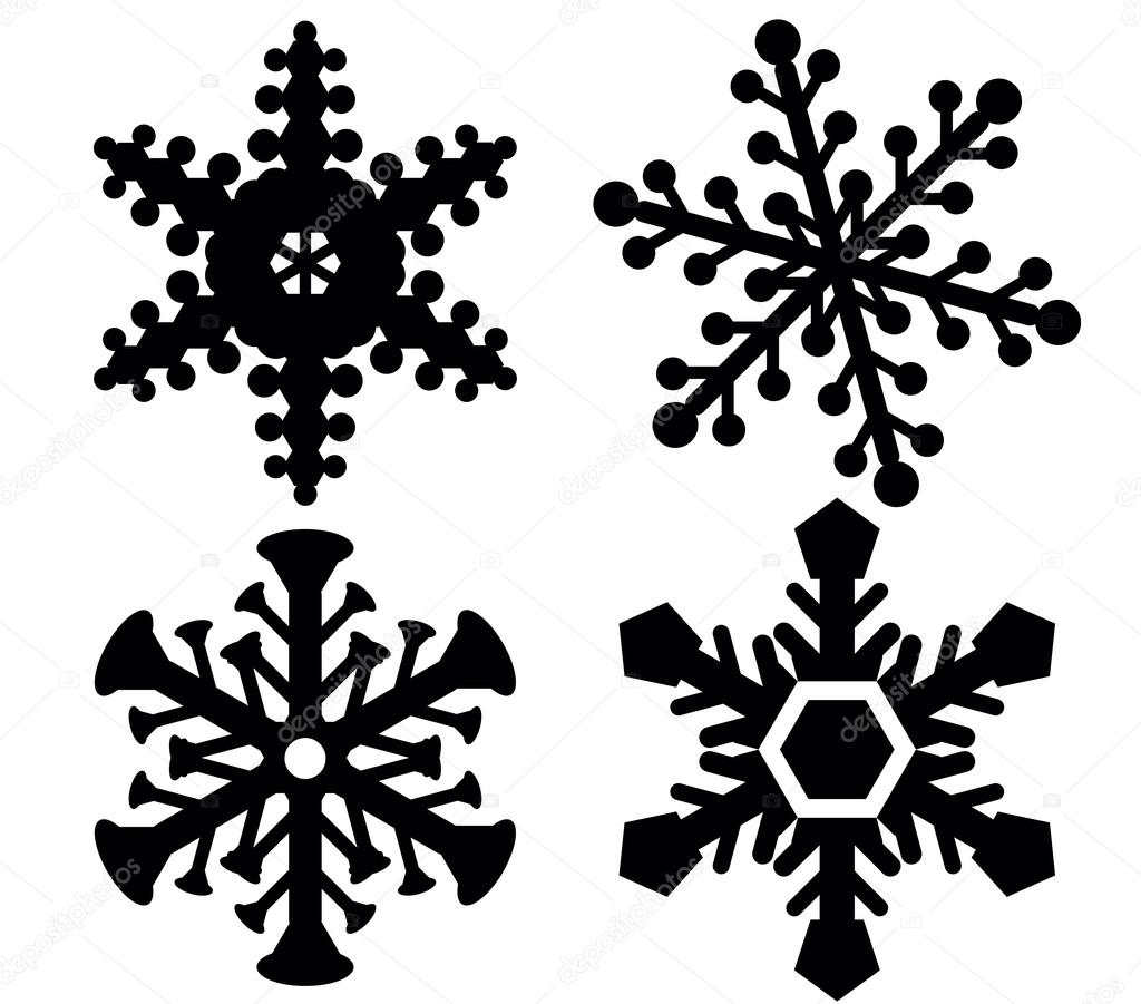 Download Snow silhouette vector — Stock Vector © FPenteado #90814200