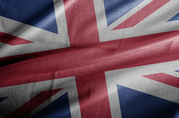 Великобритания размахивает флагом — стоковое фото