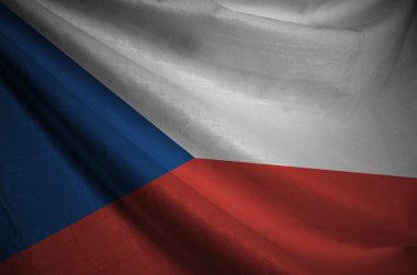 Çek Cumhuriyeti dalgalanan bayrak