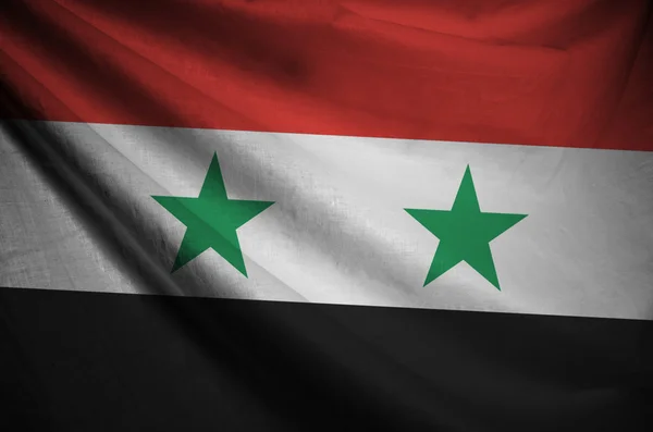 Flaggan av Syrien. — Stockfoto