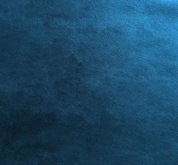 Texture in pelle blu primo piano, utile come sfondo — Foto Stock