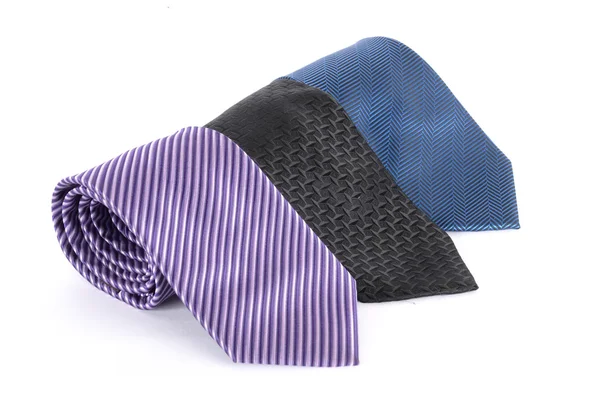 Nyakkendő set, három elegáns kapcsolatok — Stock Fotó