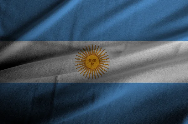 Arjantin dalgalanan bayrak — Stok fotoğraf