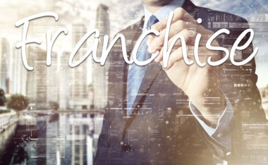 şeffaf tahtada yazılı iş adamı  