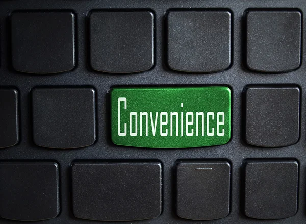 Convenience word on a computer keyboard key — Stock Photo, Image