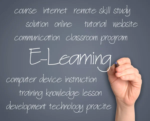 Concetto di e-learning — Foto Stock