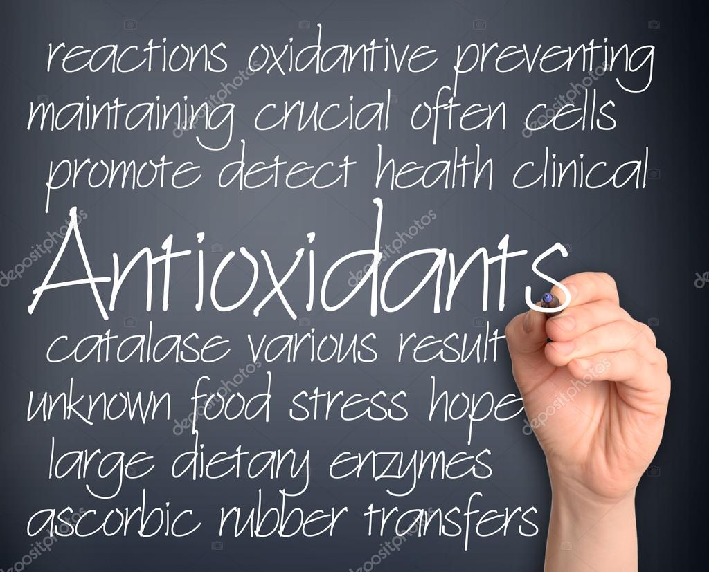 Antioxidants word cloud handwritten Stock Photo by ©manczurov 86822540