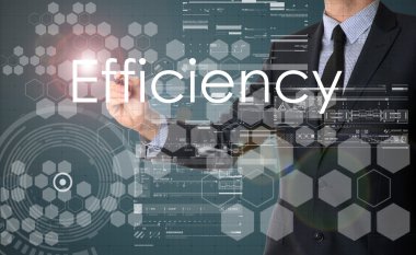 Verimlilik yazma ve çizim grafikler ve diyagramlar işadamı 