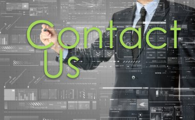 işadamı bize ulaşın şeffaf tahtaya yazıyor