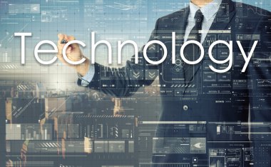 işadamı metin gemide yazıyor: teknoloji - gün batımı şehri ile