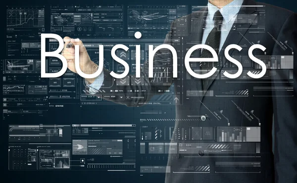 Бизнес-концепции. Бизнес с некоторыми диаграммами — стоковое фото