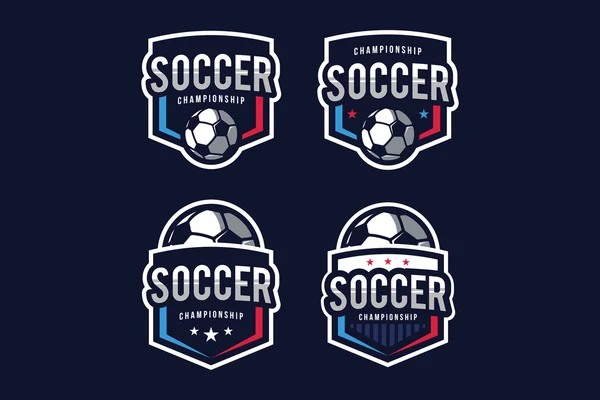 Insigne de logo de football — Image vectorielle