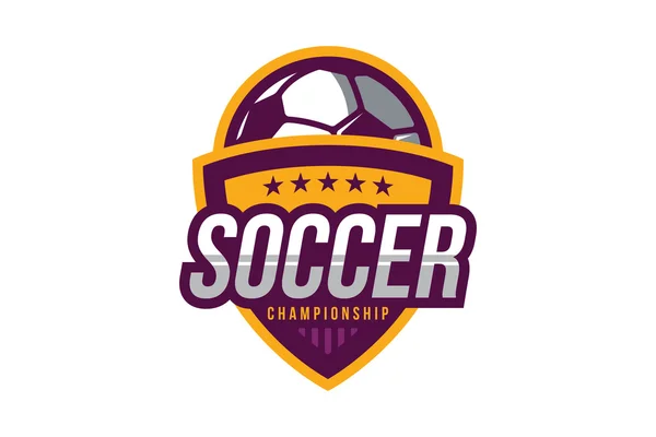 Soccer Logo Badge — Stock Vector