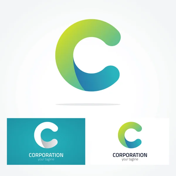 Bokstaven c logotyp — Stock vektor