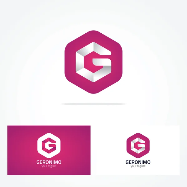 Brief g logo — Stockvector