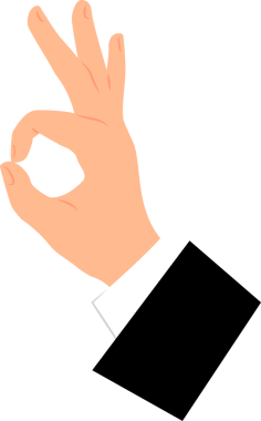 Tamam jestleri gösteren bir iş elbisesi verin.