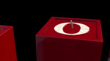 3D aşk mum siyah arka plan