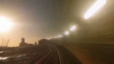 Londra demiryolu ulaşım 4k Video duvar