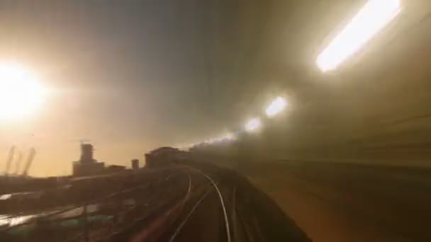 London rail transport 4k videowand — Stockvideo