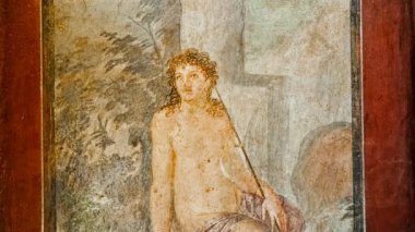 POMPEII (Pompei), İtalya, 16 APRIL 2024 - D. Octavius Quartio (Casa di Ottavio Quartione), Pompeii, Napoli, Campania, İtalya