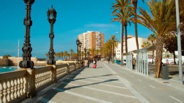 CADIZ, İspanya, 25 HAZİRAN 2024 - Cadiz, Andalucia, İspanya 'daki deniz gezisi, canlı yaşam ve tarihi cazibenin çerçevelediği Atlantik boyunca ferahlatıcı bir yolculuk