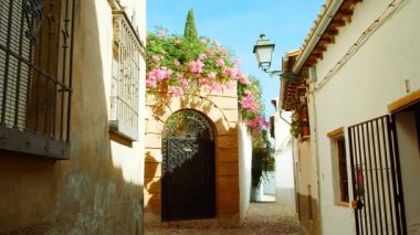 GRANADA, İspanya, 21 NOVEMBER 2023 - Albayzin 'de Yürüyüş, Granada, Endülüs, İspanya' nın dörtte biri olarak da bilinir.